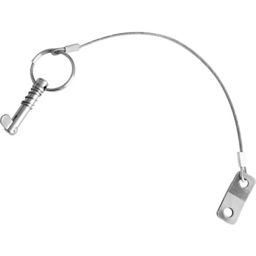 Marine Grade 316 Stainless Steel Bimini Boat Top Deck Hinge Replacement Quick Release Pin with Lanyard