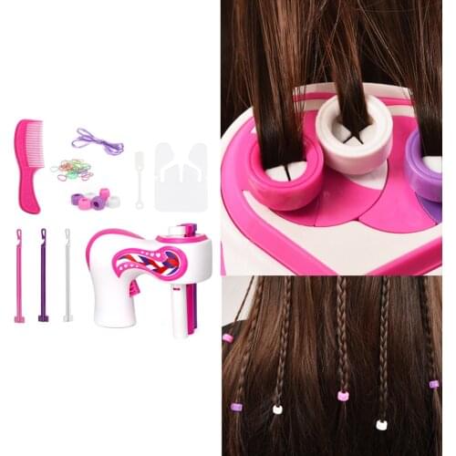 Girl 's Three -Strand Hair Braiding Artifact Electric Children 's Tied-up Hair Pull Hair Dreadlocks Artifact Rollers Hair Tools