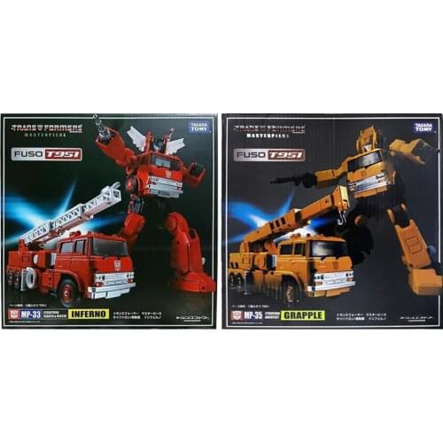 Transformation Japanese Autobot G1 Master Class MP-33 Fire truck MP-35 Crane KO version Action Figureals Model