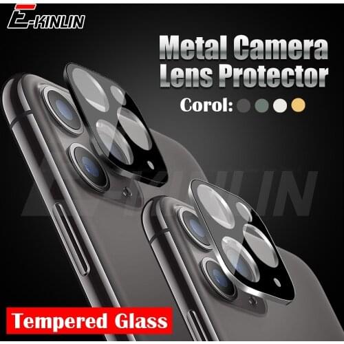 Back Camera Lens Ring Screen Protector For iPhone 11 Pro Max Tempered Glass Film Metal Protection Case For iPad Pro 11 12.9 2020