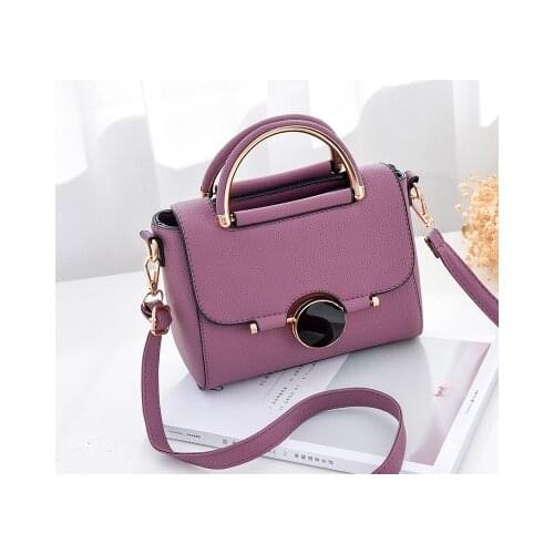 Womens Bag New Women Fashion Single Shoulder Crossing Bag Handbag Fashion Small Stone Lock Button Bag One Substitute