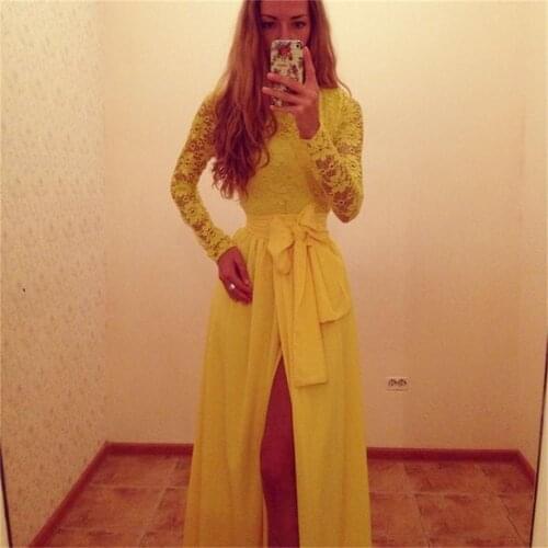 Vestidos verano 2019 Summer style women lace patchwork Bodycon long dresses sexy o-nack High Split women lace maxi party dress