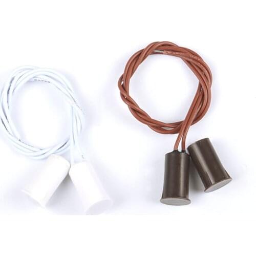 10PCS/Lot Magnetic Contact Reed Switch Wired Door Window Open Alarm Sensor Switches Normal Closed open (no)