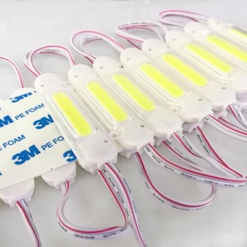 100pcs/lot injection waterproof DC12V 2w cob led modul for led advertising signs