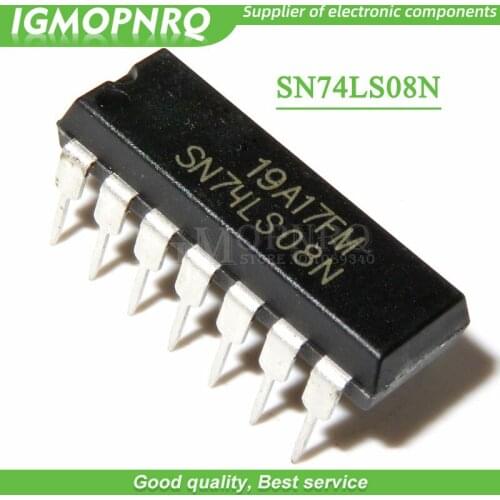 100PCS SN74LS08N DIP14 SN74LS08 DIP 74LS08N 74LS08 SN74LS08 HD74LS08P DIP-14 new IC