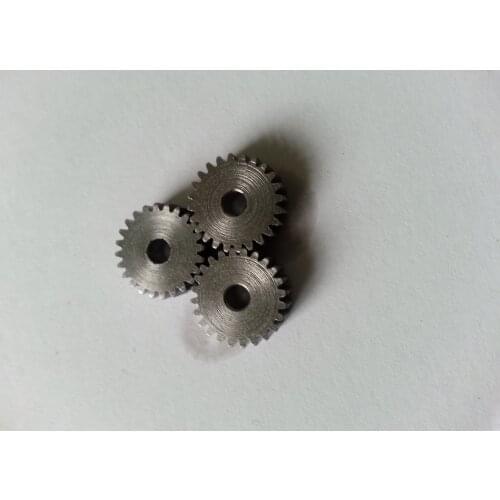 2PCS 0.5 Modulus 24 Teeth Gear Hole diameter 3.17mm gear For 550 555 DC motor Match 3.17 mm shaft gear