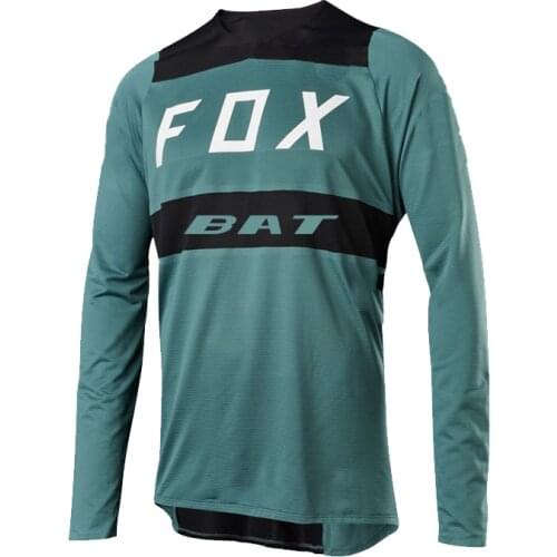 2021 BAT Fox Camouflage Motocross Jersey MTB Off Road Mountain Bike Downhill Jersey MX BMX Cycling Jersey Enduro Sweatshirt