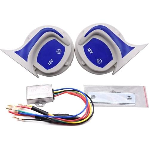 Car Snail Horn 12V 36V 48V Horns Alarm Horn Motorcycle Scooter Waterproof Snail Horn Super Sound Train Truck Horns Auto parts