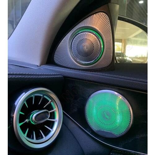 LED Ambient Light Treble Speaker Audio 3/7/64 Colors 3D Rotation Tweeter For Benz A/GLB/C/GLC/E/S W177 X247 W205 W213 X253 W222