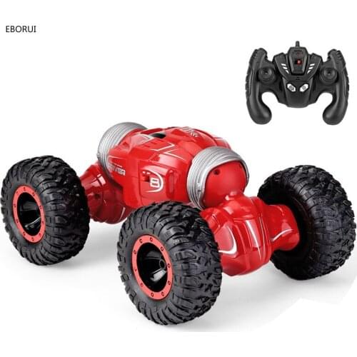 EBORUI 838 RC Car 2.4Ghz 1:16 RC Stunt Car 4WD 15km/h Double-sided Fip Deformation Climbing RC Monster Rock Crawler