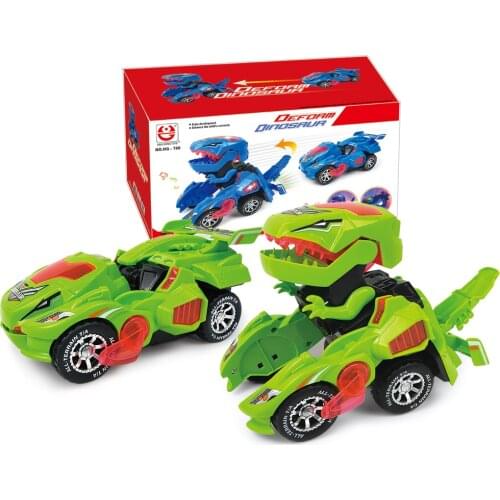 Electronic Deformation Car Dinosaur King Kong Toy Boy Deform Dinosaur Car Childrens Toys high quality
