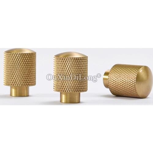 Brand New 10PCS European Knurled Brass Cabinet Handles Drawer Pulls Cupboard Wardrobe Kitchen TV Cabinet Door Handles and Knobs