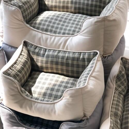 Square PP Cotton Cat Nest Soft Cushion Cats Sleeping With A Solid Four Seasons Of Universal Gatos Accesorios Pet Supplies