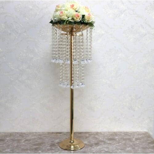 Metal Candle Holders 52 cm 82 cm Flower Vase Stand Rack Candle Stick Wedding Table Centerpiece Event Road Lead Candle Stands