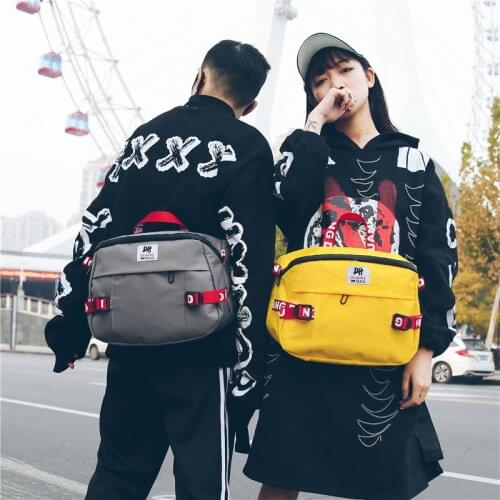 New Large Capacity Waist Bag Fashion Hit Color Outdoor Travel Chest Bag Womens Shoulder Messenger Bag Oxford Crossbody Bag