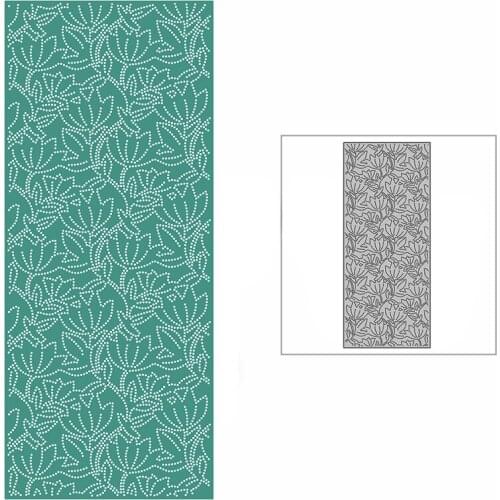 New Best Gift Slim Flower Background Plate 2021 Metal Cutting Dies for DIY Scrapbooking and Card Making Embossing Craft No Stamp