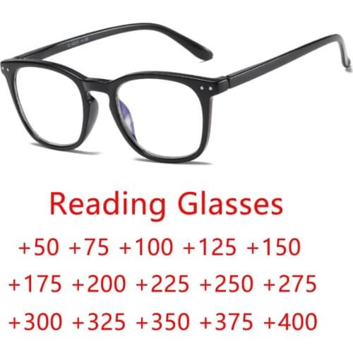 Elderly glasses Fashion Blue Light Blocking Reading Glasses Unisex Clear Lens Computer Goggles Spectacles Eyeglasses Men Women