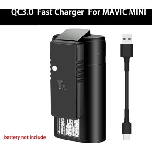 Portable Durable USB Charger For DJI Mavic Mini Drone Battery QC3.0 Fast Charge Type-C Charging Accessories RC Quadcopter