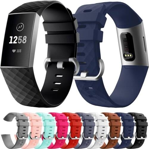 SReplacement Wristband Band Silicone Strap for Fitbit Charge 3 Straps sport Replace Accessories for Fitbit Charge 3 Watch Bands