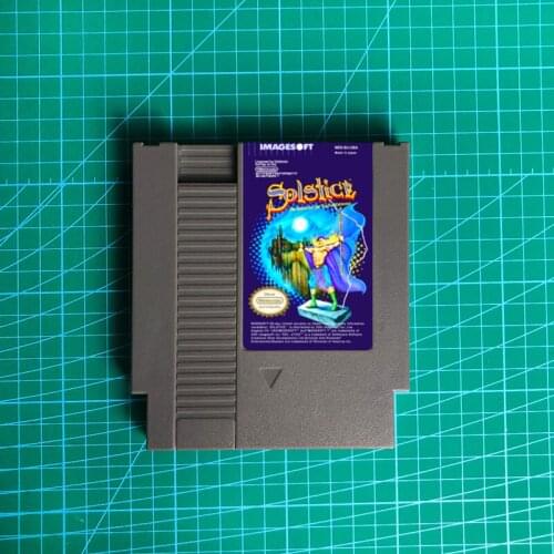 Solstice - The Quest for the Staff of Demnos - 72 pins 8bit game cartridge