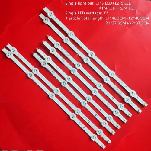 New 8 Pieces LED Backlight strip For 42LA6300 42" V14 DRT R1 L1 R2 L2 type LC420DUE(PG)(F1) 6916L-1455A/1456A/1457A/1958A