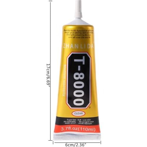 T8000 Multi purpose Adhesive glass touch screen panel frame fixing glue 110ml 32CB