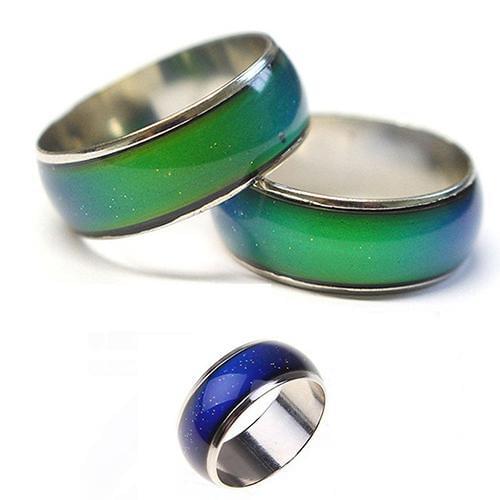 Temperature Ring Titanium Steel Couple Ring Mood Emotion Feeling Intelligent Rings for Women Men Waterproof Jewelry