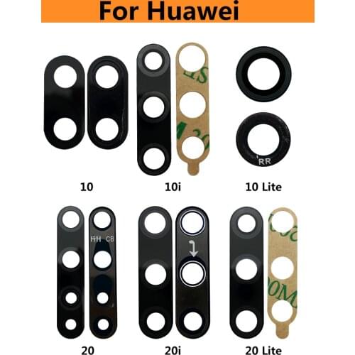 10PCS Camera Glass For Huawei Honor 20 10 10i 20S 30S 30 Pro P30 Lite P40 Rear Back Camera glass Lens With Glue Adhesive