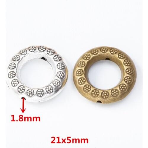 10 pcs Vintage zinc alloy small hole beads charms European bracelet DIY beads jewelry accessories 8060