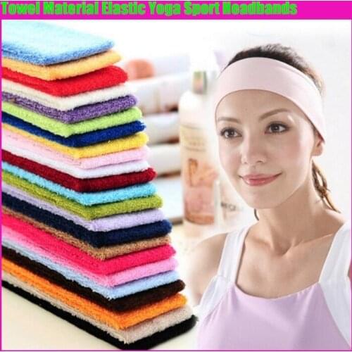 1200p!Towel Material Elastic Headbands,Women&Maen Lady Girl&Boy Fashion Pure Color Stretch Hair Band Hair Accessories