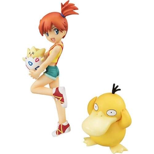 Anime Pokemon KASUMI TOGEPY KODUCK Pika Misty Psyduck Action Figure Collection Model Toys Children Gifts