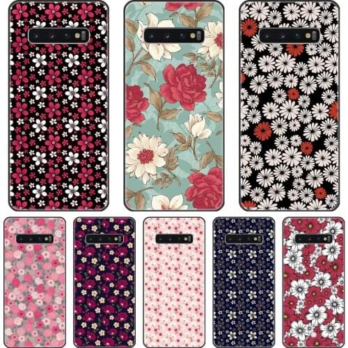 Back Cover For Samsung Galaxy S10 Plus 5G 10E Rose Flower Aesthetic Silicone Soft Phone Case For Samsung Galaxy Note 10 Pro
