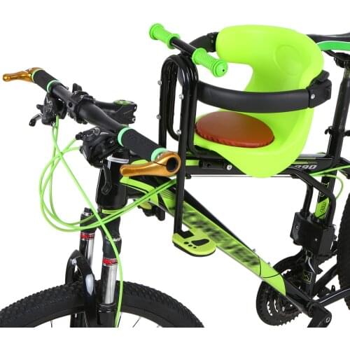 Bicycle Baby Seat Kids Bike Child Safety Seat Saddle Cushion with Back Rest Foot PedalsCycle Accessories Parts
