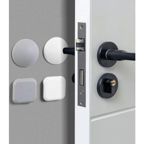 Home Door Stopper Doorknob Wall Protection Self Adhesive Door Stopper Holder Shockproof Door Crash Pad Wall Door Knob Mats