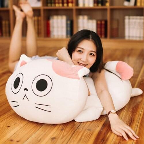 Fancytrader Fat Cat Pillow Doll Big Stuffed Soft Cats Pillow Toys 70cm 28inch Gifts for Children
