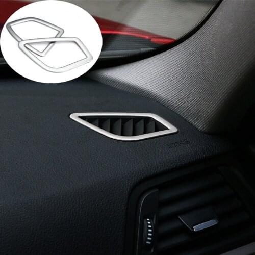 Chrome Car-Styling Internal Dashboard Side Air Vent Outlet frame Cover Trim for BMW 3 4 Series 3GT F30 F31 F32 F34 F36 316i 320