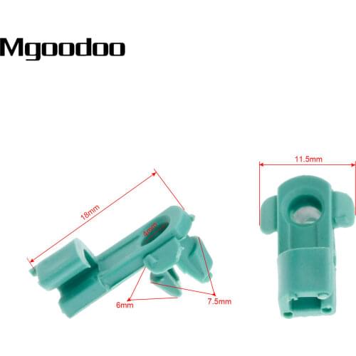 Mgoodoo 50Pcs Green Plastic Door Lock Rod Clip Series Retainer For Honda Fastener Clips 72116-SV4-003 72116-SM4-003