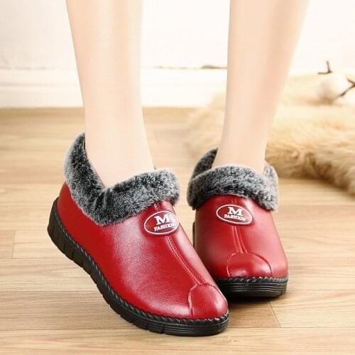 Winter New Old Beijing Cloth Shoes Womens Cotton Shoes Non-slip Platform Warmth Plush Plush Women Shoes Fashion All-match