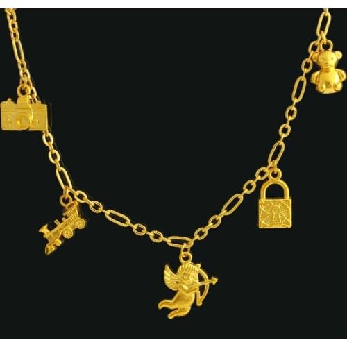 New Arrivel Chain&Link Anklet chain Gold color Trendy Jewelry Bracelet For Women Girls