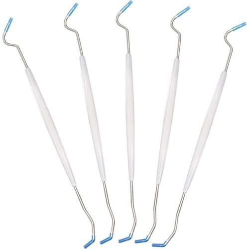100pcs Disposable Dental Explorers Sterilized One-time Temporary Double Ends Probe Hook Pick Stainless Steel Dental Instrument