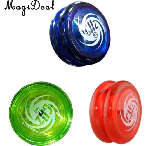 Plastic D1 Spin Ball Professional YoYo Size E Bearing with String for Kids Children Adult Classic Toy Green