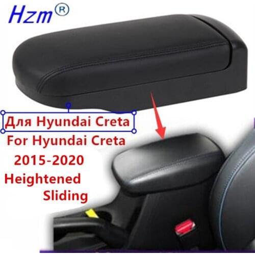 For Hyundai Creta Armrest box IX25 2015-2020 lengthen heighten Lossless retrofit support decoration car accessories