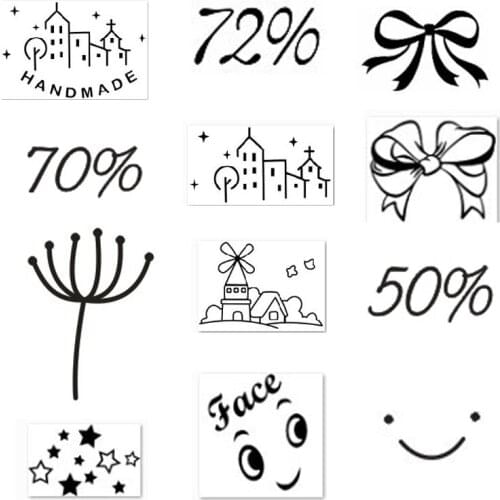 Leaves Flower Transparent Handmade Soap Stamp Plants Tree Moon house Acrylic Soap Making Chapter Custom Stamps Birthday Gift