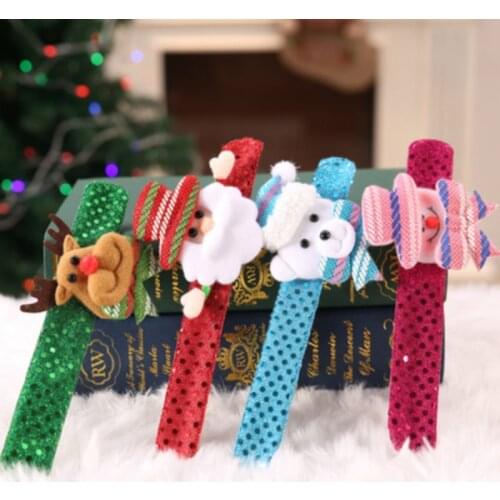 Christmas Gifts for Kids Christmas Patting Circle Childrens Luminous Pat Circle Xmas Decors Snowman Santa Claus for Home Party