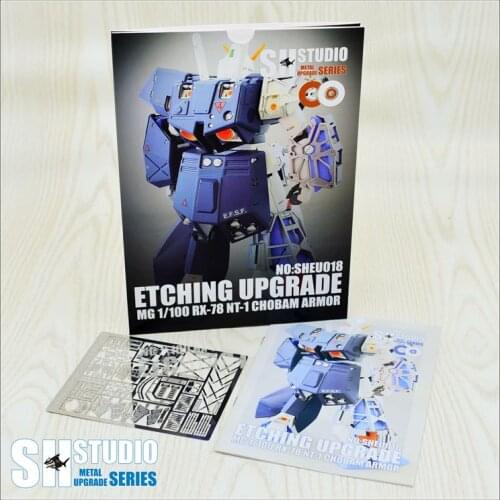 SH STUDIO MG 1/100 NT-1 2.0 Chobham Equipment Gundam Etching Sheet Metal Detail Tonic