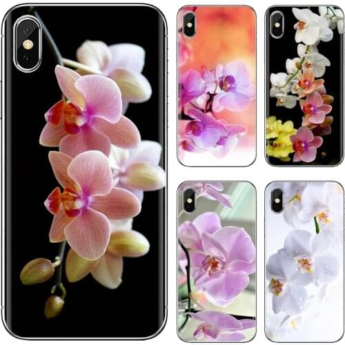 For Xiaomi Mi A1 A2 A3 5X 6X 8 9 9T 10 10T 11 Lite SE Pro Pretty Silicone Phone Case Orchid Flowers HD Wallpaper