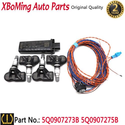 XBoMing Tire Pressure Monitoring System 5Q0907273B 5Q0907275B For AUDI Q7 A5 SKODA BENTLEY PORSCHE McLAREN Volkswagen Sensor