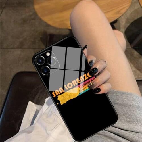 San Lorenzo Puerto Rico Phone Case Glass Phone Case For iphone 12 11 Pro Max XS XR X 8 7 Plus SE2 Case