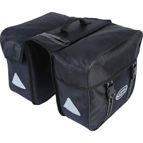 Mountain Bike Road Cycling Rear Saddle Bag Tail Pouch Bicycle Pannier Bag Reflective Strip