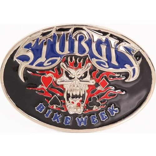 Western fashion ghost head retro hip hop belt buckle for both men and women 4.0 belt